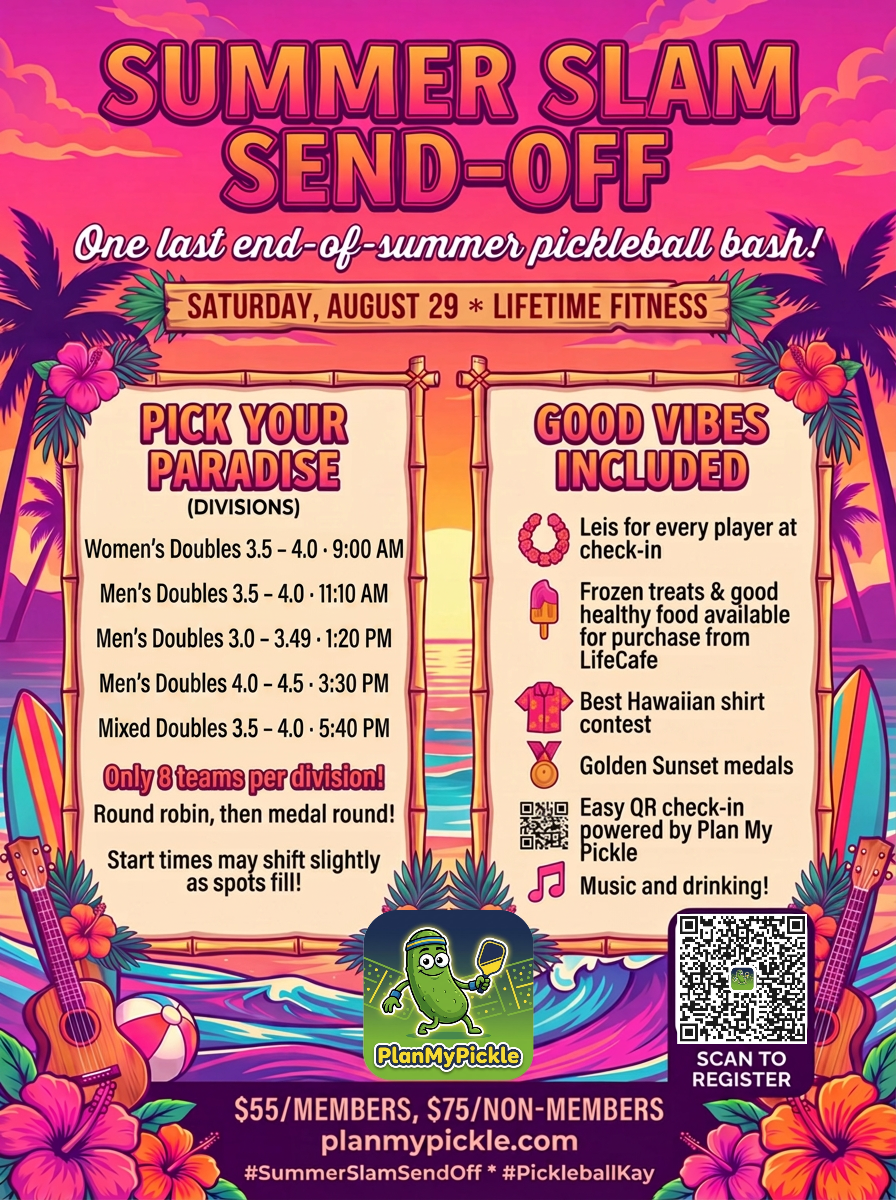 Summer Slam Send-Off event poster